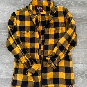 Yellow and Black flannel